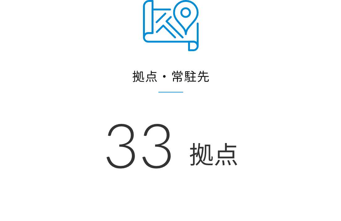 拠点・常駐先 33拠点